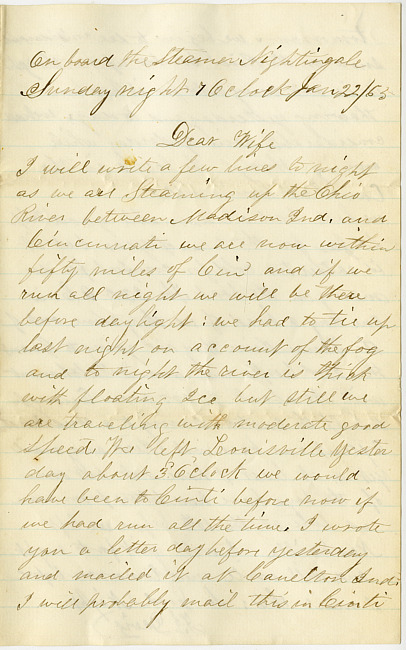 Thomas J. Davis Letter : January 22, 1865