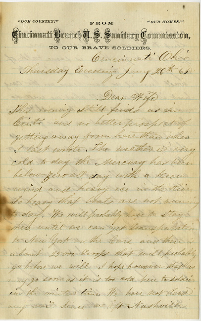 Thomas J. Davis Letter : January 26, 1865