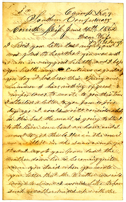 Thomas J. Davis Letter : June 26, 1862