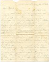 Jefferson S. Dowd Letter : May 12, 1864