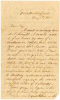 Chamber Letter : August 1, 1864