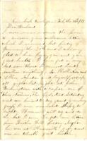 Eaegle Family Letter : February 20, 1865