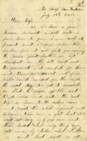 Eaegle Family Letter : July 14, 1865