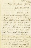 Eaegle Family Letter : July 21, 1862 (2)