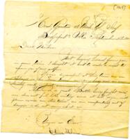 Edwin Holmes Letter : September 27 1863