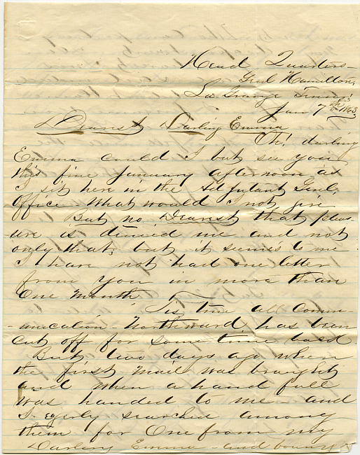 Mark Flower Letter : January 7 1863