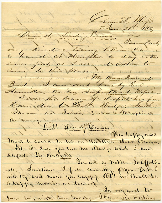 Mark Flower Letter : January 24 1863