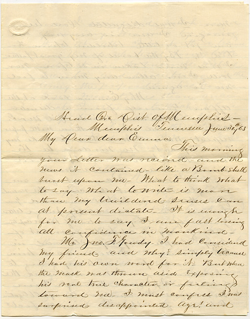 Mark Flower Letter : June 30 1863