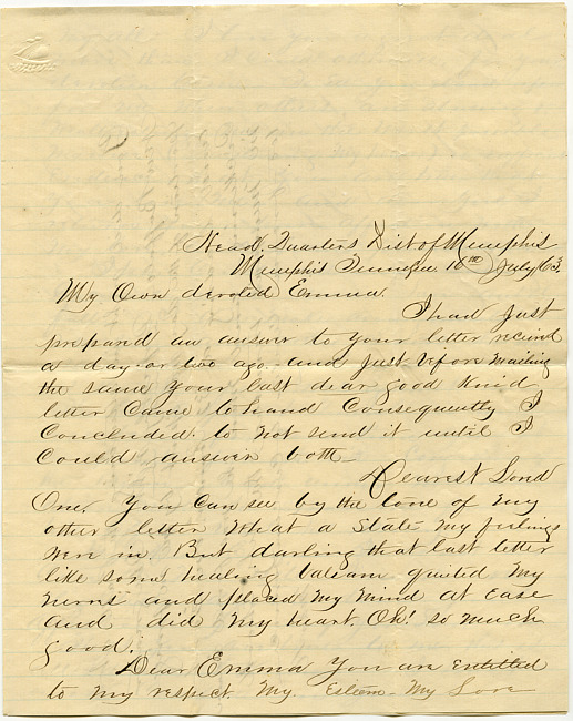 Mark Flower Letter : July 16 1863