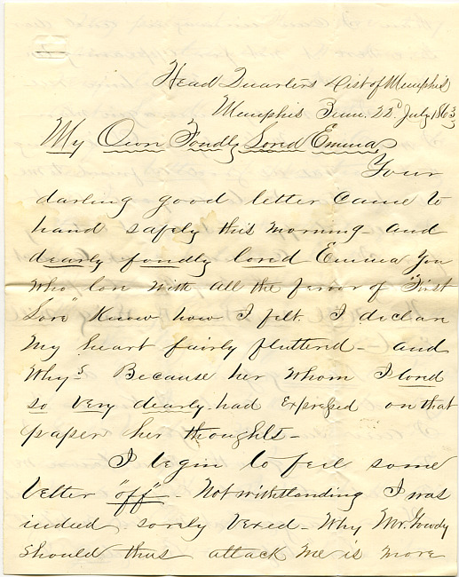 Mark Flower Letter : July 22 1863