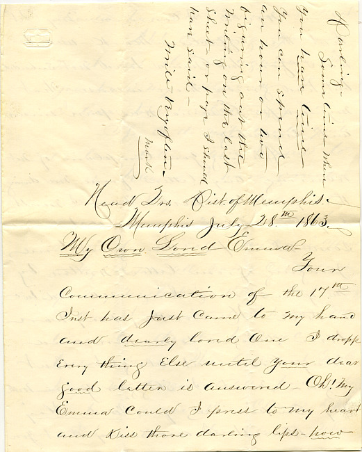 Mark Flower Letter : July 28 1863