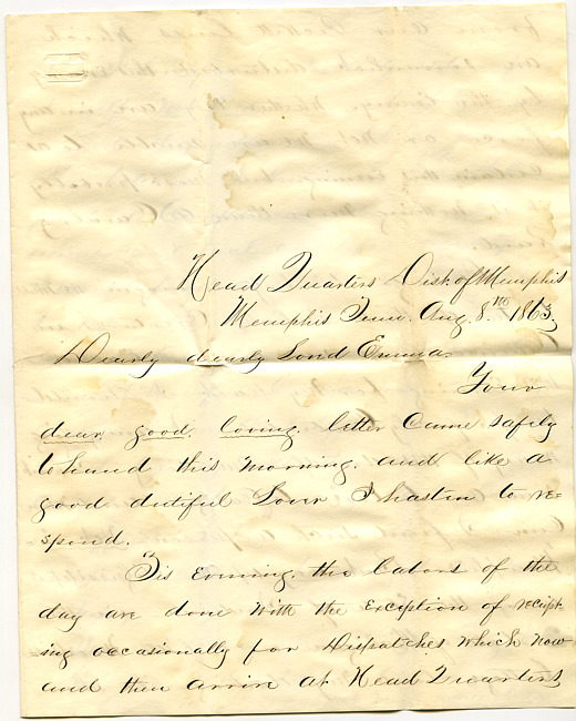 Mark Flower Letter : August 8 1863