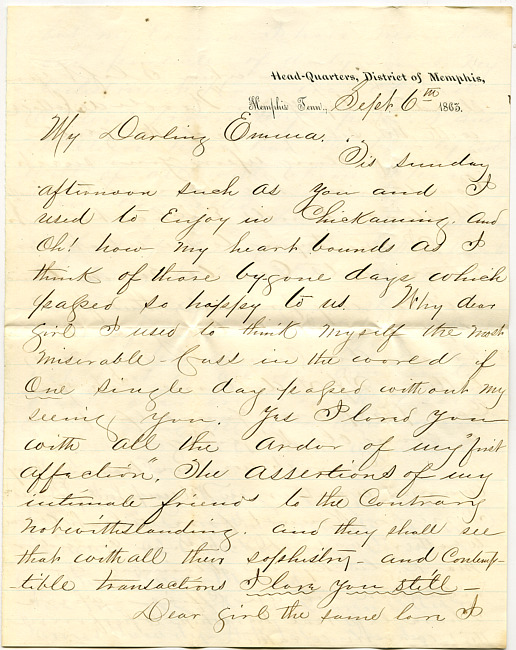 Mark Flower Letter : September 6 1863