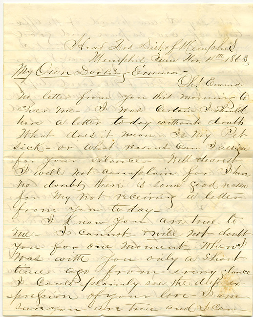 Mark Flower Letter : November 4 1863