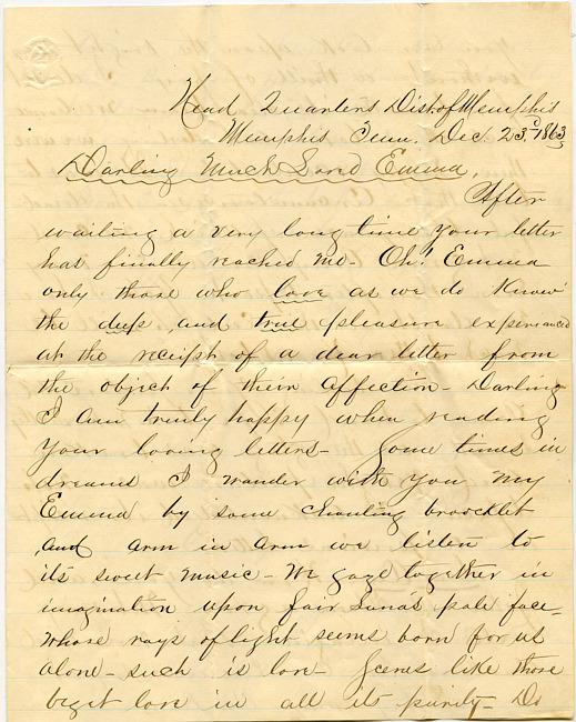 Mark Flower Letter : December 23 1863