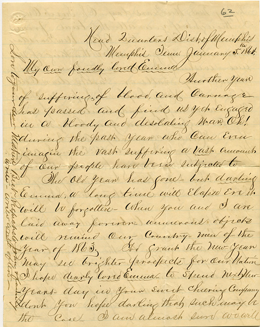 Mark Flower Letter : January 5 1864