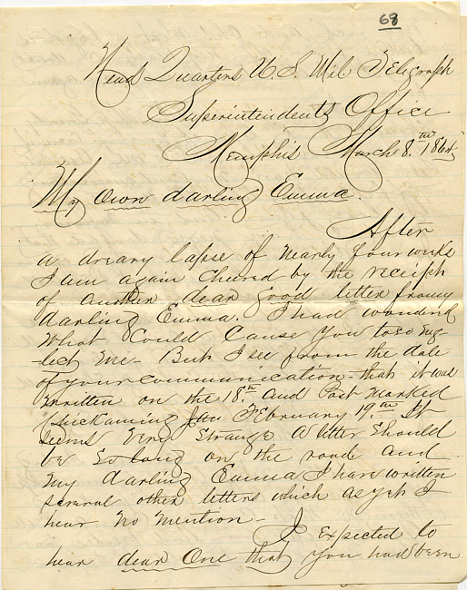 Mark Flower Letter : March 8 1864