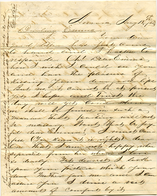 Mark Flower Letter : August 18 1862