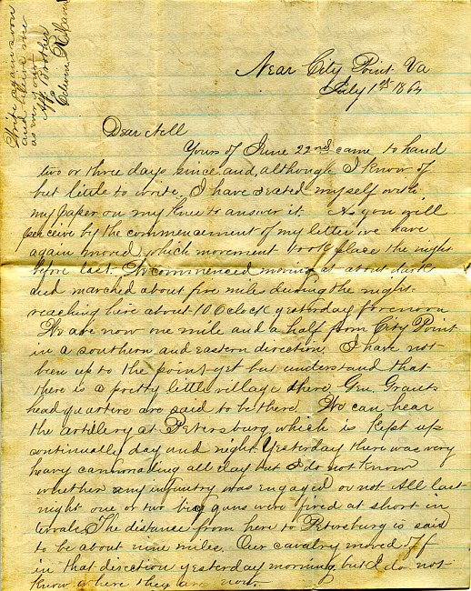 Havens Letter : July 1 1864