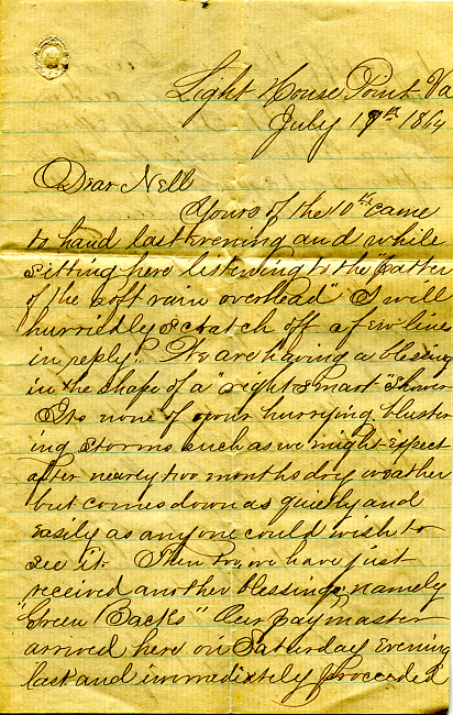 Havens Letter : July 17 1864
