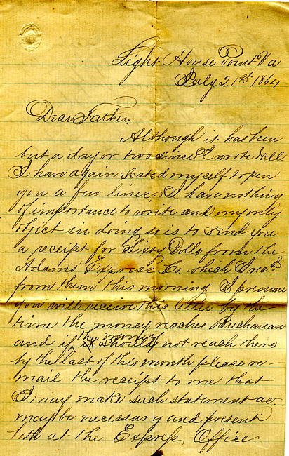 Havens Letter : July 21 1864