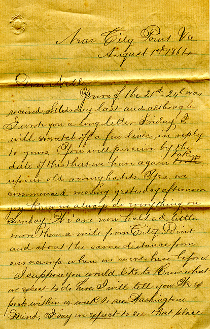 Havens Letter : August 1 1864