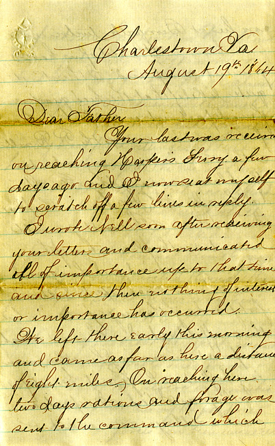 Havens Letter : August 19 1864