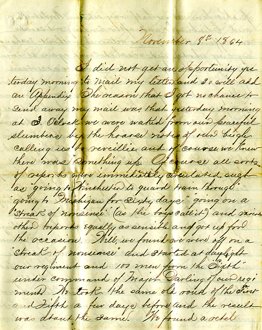 Havens Letter : November 8 1864