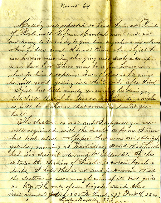 Havens Letter : November 15 1864