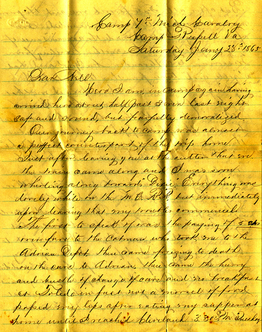 Havens Letter : January 28 1865