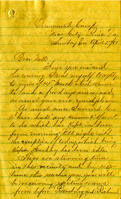 Havens Letter : April 2 1865
