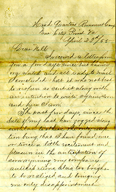 Havens Letter : April 23 1865