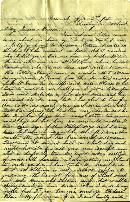 Havens Letter : April 23 (2) 1865