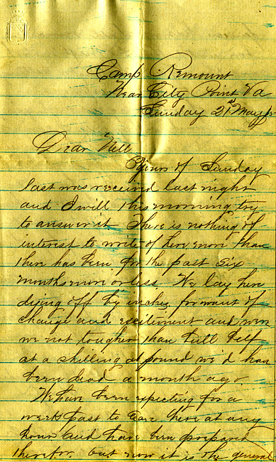 Havens Letter : May 21 1865