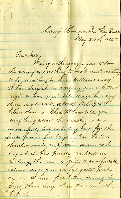 Havens Letter : May 24 1865
