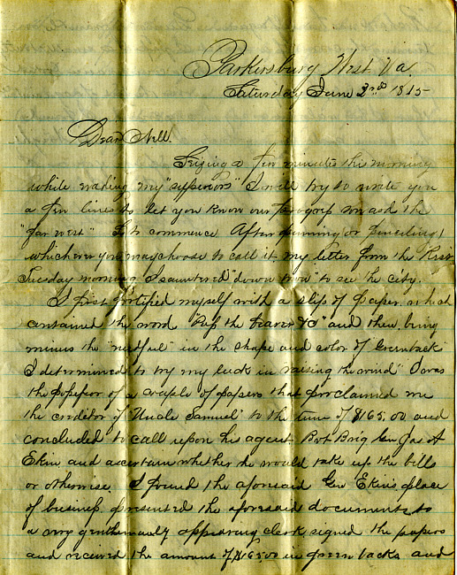 Havens Letter : June 3 1865