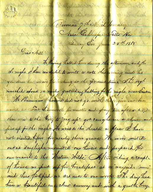 Havens Letter : June 25 1865