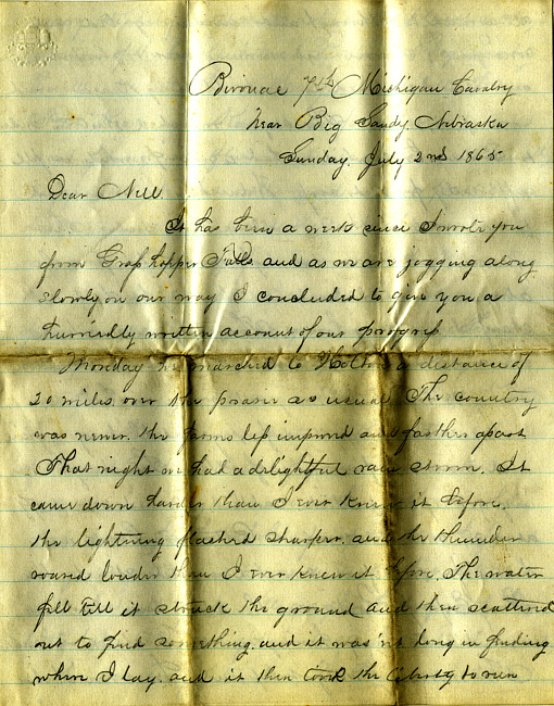 Havens Letter : July 2 1865