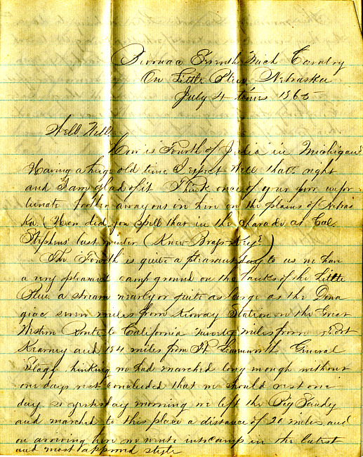 Havens Letter : July 4 1865