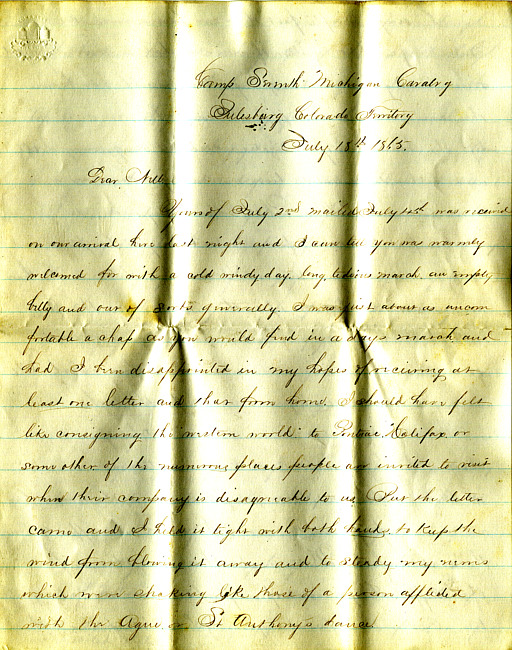 Havens Letter : July 18 1865
