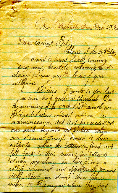 Havens Letter : December 6 1862