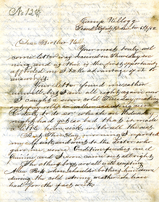 Havens Letter : December 6 1862 (2)