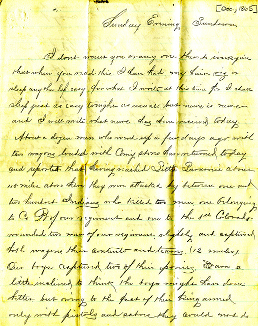 Havens Letter : December 1865