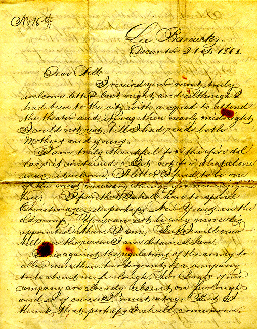 Havens Letter : December 21 1862 (2)