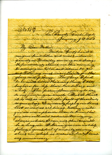 Havens Letter : January 9 1863 (2)