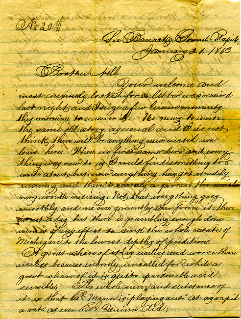 Havens Letter : January 21 1863