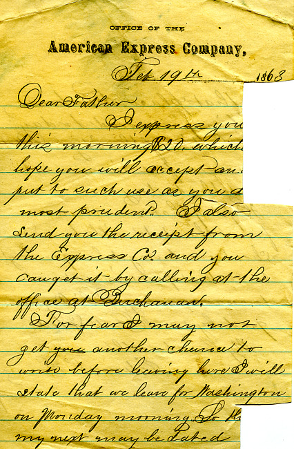 Havens Letter : February 19 1863