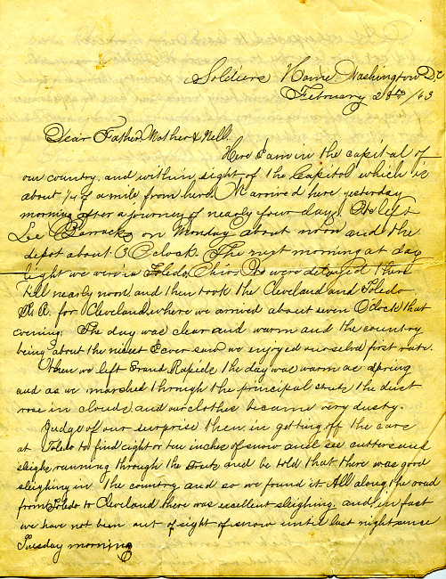 Havens Letter : February 28 1863