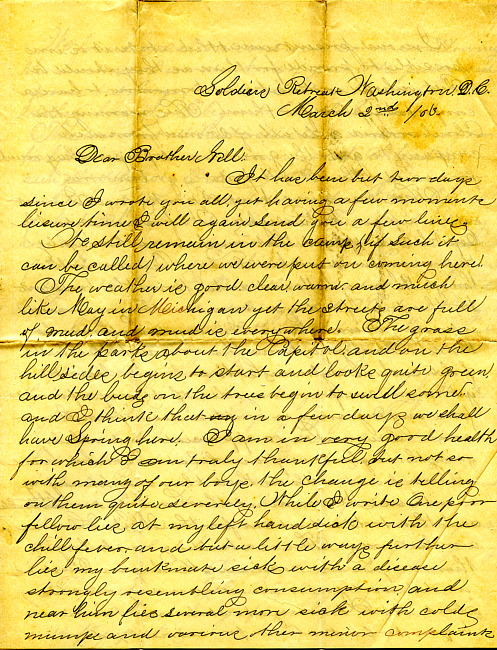 Havens Letter : March 2 1863