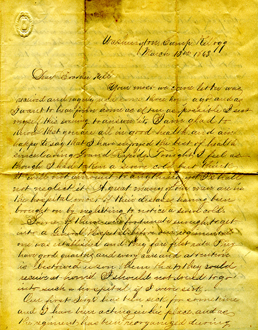 Havens Letter : March 13 1863